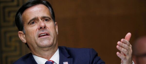 Rep. John Ratcliffe, R-TX, testifies before a Senate Intelligence Committee nomination hearing on Capitol Hill in Washington, U.S., May 5, 2020. Rep. John Ratcliffe, R-TX, testifies before a Senate Intelligence Committee nomination hearing on Capitol Hill in Washington, U.S., May 5, 2020. - Sputnik International