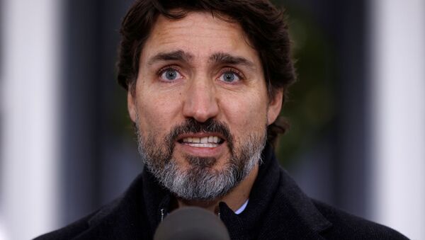 Canada's Prime Minister Justin Trudeau attends a news conference at Rideau Cottage, as efforts continue to help slow the spread of the coronavirus disease (COVID-19), in Ottawa, Ontario - Sputnik International