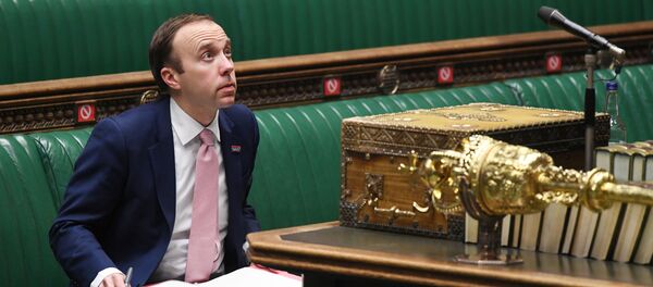 Britain's Health Secretary Matt Hancock attends a session on COVID-19 situation update at the House of Commons in London, Britain December 2, 2020.  - Sputnik International