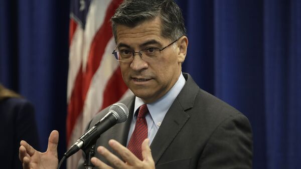 In this Nov. 6, 2019, file photo California Attorney General Xavier Becerra gestures while speaking at a media conference in San Francisco. Forty million Californians will shortly obtain sweeping digital privacy rights stronger than any seen before in the U.S., posing a significant challenge to Big Tech and the data economy it helped create. “If we do this right in California, says Becerra, the state will put the capital P back into privacy for all Americans.” - Sputnik International