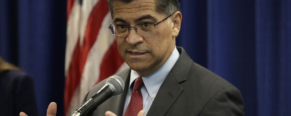 In this Nov. 6, 2019, file photo California Attorney General Xavier Becerra gestures while speaking at a media conference in San Francisco. Forty million Californians will shortly obtain sweeping digital privacy rights stronger than any seen before in the U.S., posing a significant challenge to Big Tech and the data economy it helped create. “If we do this right in California, says Becerra, the state will put the capital P back into privacy for all Americans.” In this Nov. 6, 2019, file photo California Attorney General Xavier Becerra gestures while speaking at a media conference in San Francisco. Forty million Californians will shortly obtain sweeping digital privacy rights stronger than any seen before in the U.S., posing a significant challenge to Big Tech and the data economy it helped create. “If we do this right in California, says Becerra, the state will put the capital P back into privacy for all Americans.” - Sputnik International