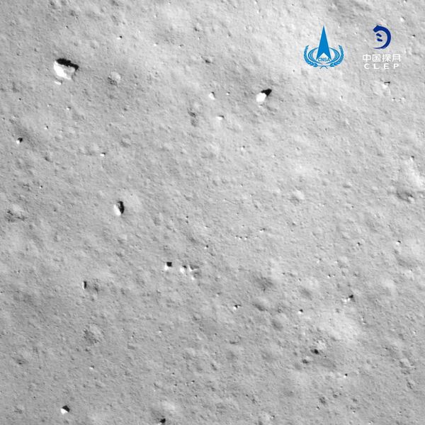 An image taken by China's Chang'e-5 spacecraft during its landing on the moon is seen in this handout provided by China National Space Administration (CNSA).  - Sputnik International