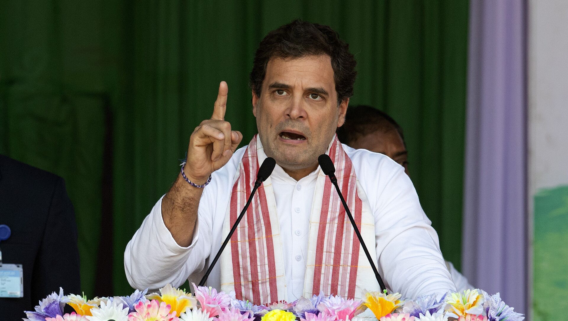 India's opposition Congress party leader Rahul Gandhi speaks at a rally against the Citizenship Amendment Act in Gauhati, India, Saturday, Dec. 28, 2019 - Sputnik International, 1920, 22.02.2021