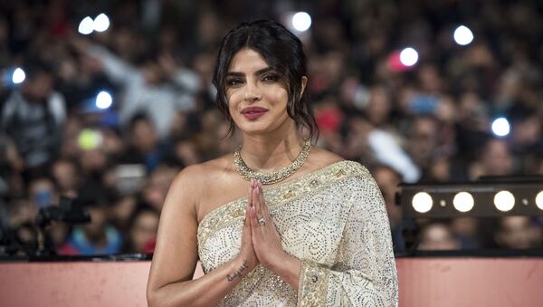 Indian actress Priyanka Chopra attends her tribute on Jemaa El Fnaa square during the 18th Marrakech International Film Festival on December 5, 2019 in Marrakech.  - Sputnik International