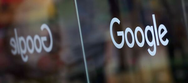 The Google logo is pictured at the entrance to the Google offices in London, Britain January 18, 2019. - Sputnik International