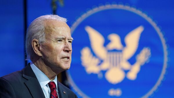 U.S. President-elect Joe Biden announces nominees and appointees to serve on his health and coronavirus response teams during a news conference at his transition headquarters in Wilmington, Delaware, U.S., December 8, 2020. - Sputnik International