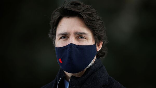 Canada's Prime Minister Justin Trudeau attends a news conference at the Dominion Arboretum in Ottawa, Ontario, Canada December 11, 2020. - Sputnik International