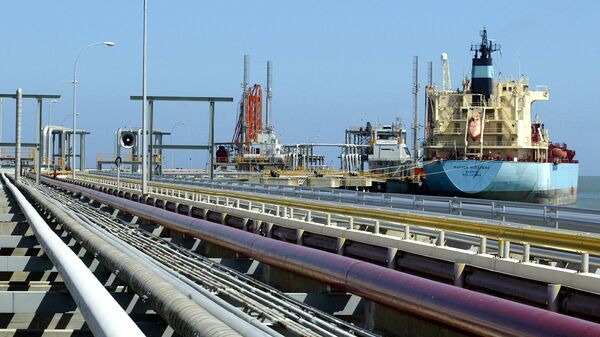 An oil tanker is seen at Jose refinery cargo terminal in Venezuela in this undated file photo - Sputnik International