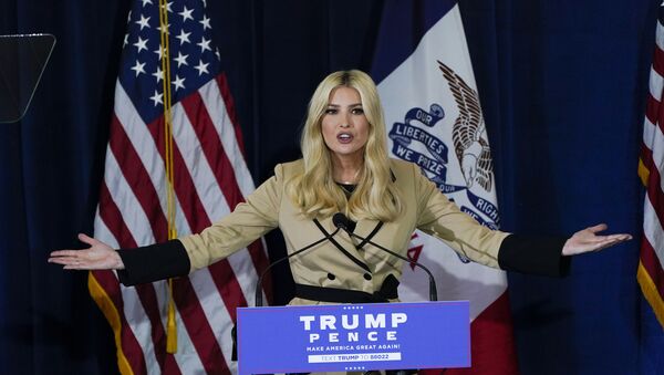 Ivanka Trump, daughter and adviser to President Donald Trump, speaks during a campaign event at the Iowa State Fairgrounds, Monday, Nov. 2, 2020, in Des Moines, Iowa - Sputnik International
