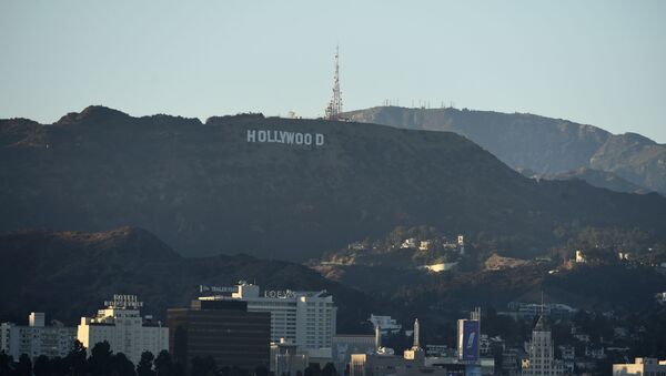 The Hollywood sign is seen above Los Angeles, Friday, July 31, 2020, in Los Angeles. - Sputnik International