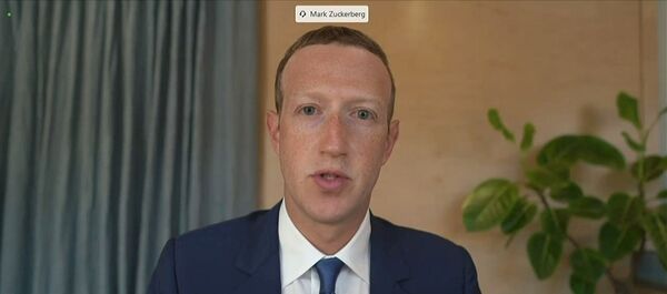 FILE PHOTO: Facebook CEO Zuckerberg testifies remotely at Senate Judiciary Committee hearing about Facebook and Twitter's content moderation decisions on Capitol Hill in Washington - Sputnik International