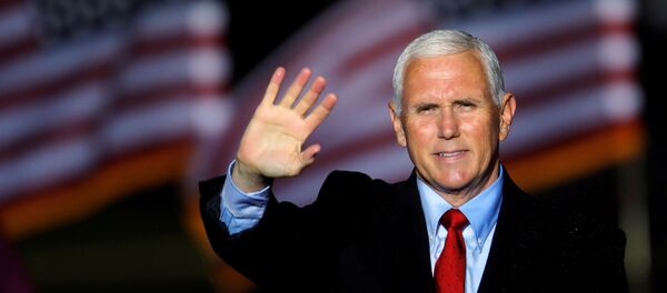 U.S. Vice President Mike Pence waves to supporters at the end of a rally in Kinston, North Carolina, U.S., October 25, 2020 U.S. Vice President Mike Pence waves to supporters at the end of a rally in Kinston, North Carolina, U.S., October 25, 2020 - Sputnik International