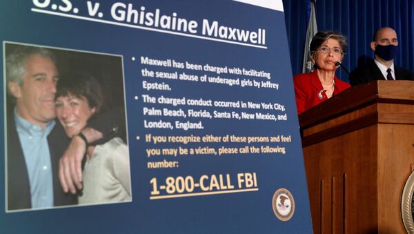 Charges  are announced against Ghislaine Maxwell for her role in the sexual exploitation and abuse of minor girls by Jeffrey Epstein in New York City, New York, U.S., July 2, 2020. - Sputnik International