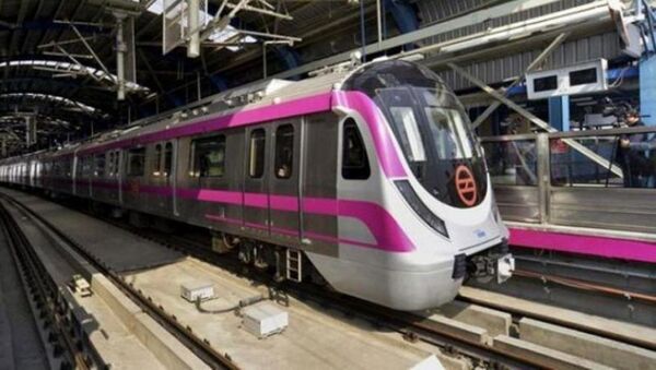 The first ‘driverless’ train will roll out on the 37-km long Magenta Line of the Delhi Metro - Sputnik International