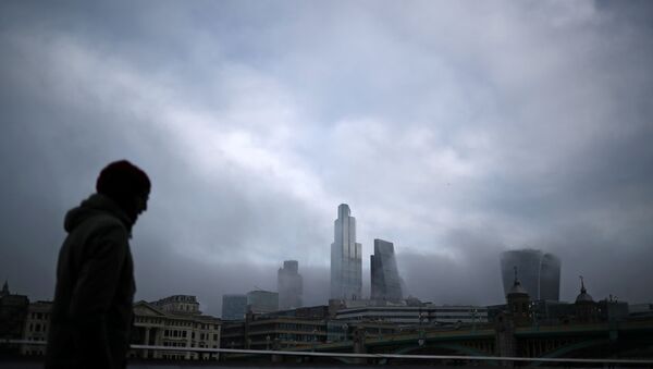 Fog covers the financial district of London, Britain, 28 December 2020 - Sputnik International