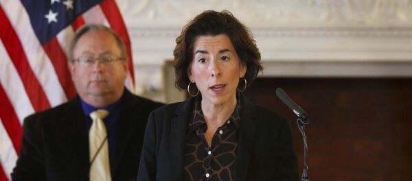 In this Sunday, March 22, 2020, file photo, Gov. Gina Raimondo gives an update on the coronavirus during a news conference, in Providence, R.I. Many states have yet to spend the federal funding they got to help with soaring costs related to the coronavirus crisis, making it tougher for states and cities to argue that they need hundreds of billions more from U.S. taxpayers. “If I knew today that another billion dollars was coming to Rhode Island to help solve our budget deficit, I’d spend the $1.25 billion now,” Raimondo said about the state's portion of money. “Lots of other governors are spending. They’re taking a gamble, and I’m just not ready to do that yet.” In this Sunday, March 22, 2020, file photo, Gov. Gina Raimondo gives an update on the coronavirus during a news conference, in Providence, R.I. Many states have yet to spend the federal funding they got to help with soaring costs related to the coronavirus crisis, making it tougher for states and cities to argue that they need hundreds of billions more from U.S. taxpayers. “If I knew today that another billion dollars was coming to Rhode Island to help solve our budget deficit, I’d spend the $1.25 billion now,” Raimondo said about the state's portion of money. “Lots of other governors are spending. They’re taking a gamble, and I’m just not ready to do that yet.” - Sputnik International