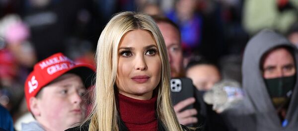 Senior advisor to the President Ivanka Trump listens during a rally in support of Republican incumbent senators Kelly Loeffler and David Perdue ahead of Senate runoff in Dalton, Georgia on January 4, 2021. - President Donald Trump, still seeking ways to reverse his election defeat, and President-elect Joe Biden converge on Georgia on Monday for dueling rallies on the eve of runoff votes that will decide control of the US Senate. Trump, a day after the release of a bombshell recording in which he pressures Georgia officials to overturn his November 3 election loss in the southern state, is to hold a rally in the northwest city of Dalton in support of Republican incumbent senators Kelly Loeffler and David Perdue. Senior advisor to the President Ivanka Trump listens during a rally in support of Republican incumbent senators Kelly Loeffler and David Perdue ahead of Senate runoff in Dalton, Georgia on January 4, 2021. - President Donald Trump, still seeking ways to reverse his election defeat, and President-elect Joe Biden converge on Georgia on Monday for dueling rallies on the eve of runoff votes that will decide control of the US Senate. Trump, a day after the release of a bombshell recording in which he pressures Georgia officials to overturn his November 3 election loss in the southern state, is to hold a rally in the northwest city of Dalton in support of Republican incumbent senators Kelly Loeffler and David Perdue. - Sputnik International