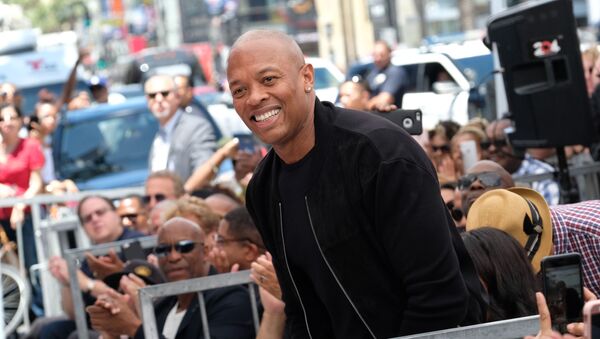 (FILES) In this file photo taken on June 12, 2017 Rapper/producer Dr. Dre attends Ice Cube's Walk of Fame ceremony in Hollywood, California.  - Sputnik International