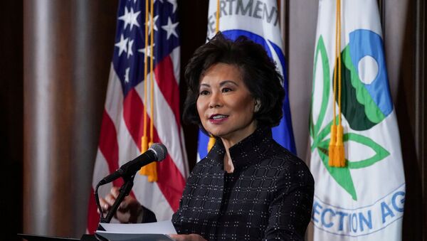 U.S. Department of Transportation Secretary Elaine Chao speaks during a press conference in Washington, U.S., September 19, 2019 - Sputnik International