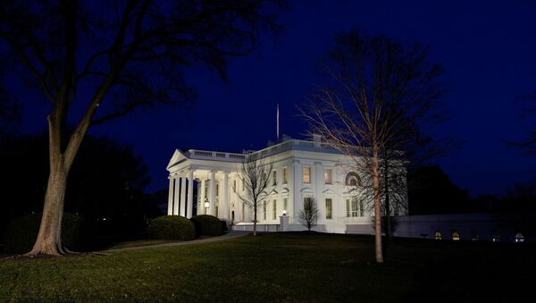The White House is lit at dusk, the day after supporters of U.S. President Donald Trump stormed the U.S. Capitol, in Washington, U.S., January 7, 2021. - Sputnik International