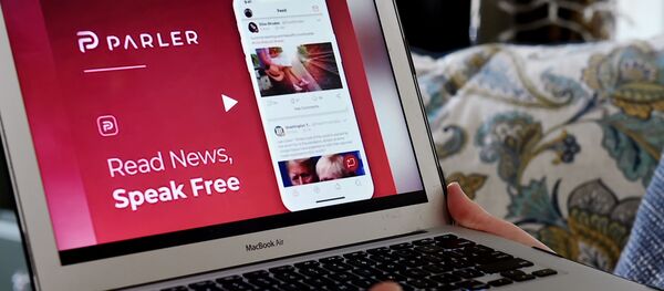 This illustration picture shows the social media website from Parler displayed on a computer screen in Arlington, Virginia on July 2, 2020. This illustration picture shows the social media website from Parler displayed on a computer screen in Arlington, Virginia on July 2, 2020. - Sputnik International
