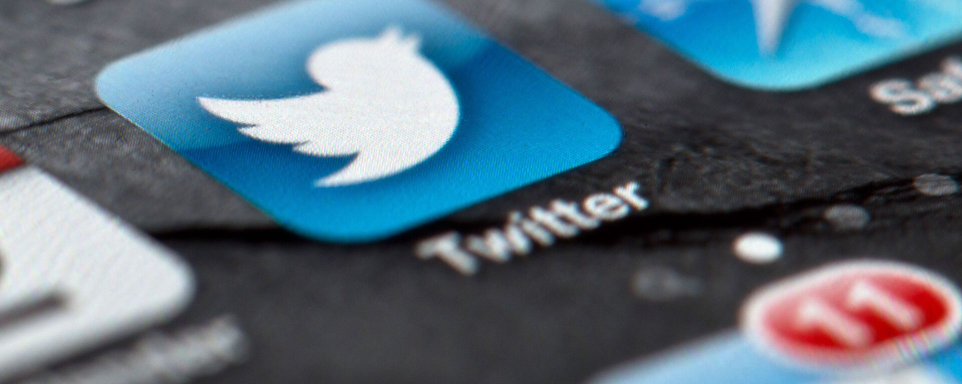 In this Feb. 2, 2013, file photo, a smartphone display shows the Twitter logo in Berlin, Germany, Twitter unsealed the documents Thursday, Oct. 3, 2013, for its planned initial public offering of stock and says it hopes to raise up to $1 billion - Sputnik International, 1920, 05.11.2022