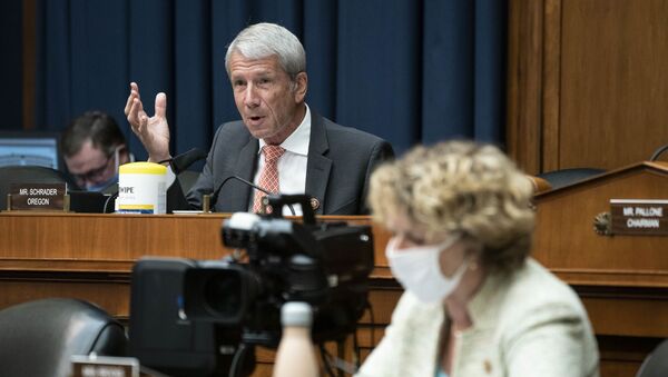 Representative Kurt Schrader, a Democrat from Oregon, questions witnesses during a hearing of the House Committee on Energy and Commerce on Capitol Hill on June 23, 2020 in Washington, DC - Sputnik International