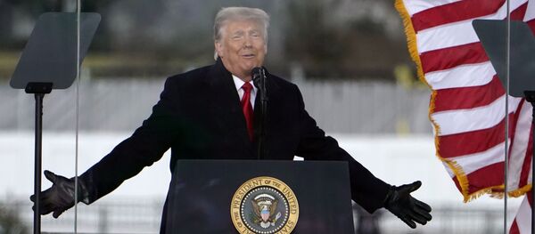 President Donald Trump speaks at a rally Wednesday, Jan. 6, 2021, in Washington President Donald Trump speaks at a rally Wednesday, Jan. 6, 2021, in Washington - Sputnik International