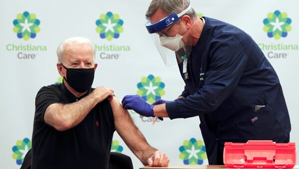 US President Joe Biden receives his second dose of a vaccine against the coronavirus disease. - Sputnik International