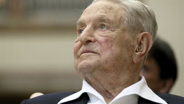 FILE - In this June 21, 2019, file photo, George Soros, Founder and Chairman of the Open Society Foundations, looks before the Joseph A. Schumpeter award ceremony in Vienna, Austria. Soros, the billionaire investor and philanthropist who has long been a target of conspiracy theories, is now being falsely accused of orchestrating and funding the protests over police killings of black people that have roiled the United States - Sputnik International