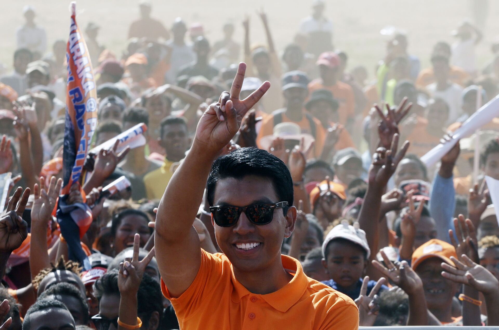 Andry Rajoelina campaigning for the presidency during the 2018 election in Madagascar - Sputnik International, 1920, 07.09.2021