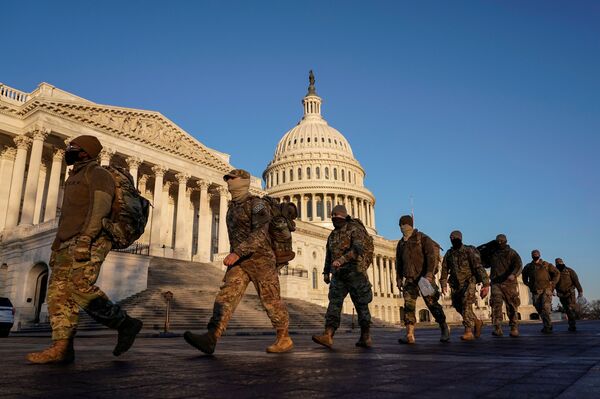 National Guard Troops Deployed to Secure Capitol for Biden Inauguration Will Be Armed, US Media Says National Guard Troops Deployed to Secure Capitol for Biden Inauguration Will Be Armed, US Media Says - Sputnik International