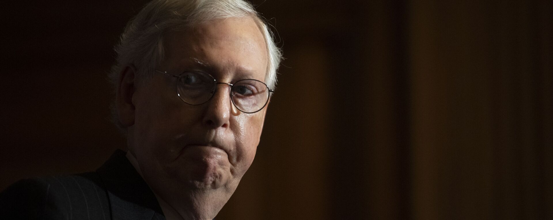 Senate Majority Leader Mitch McConnell of Ky., pauses during a news conference with other Senate Republicans on Capitol Hill in Washington, Tuesday, Dec. 15, 2020. - Sputnik International, 1920, 12.01.2022