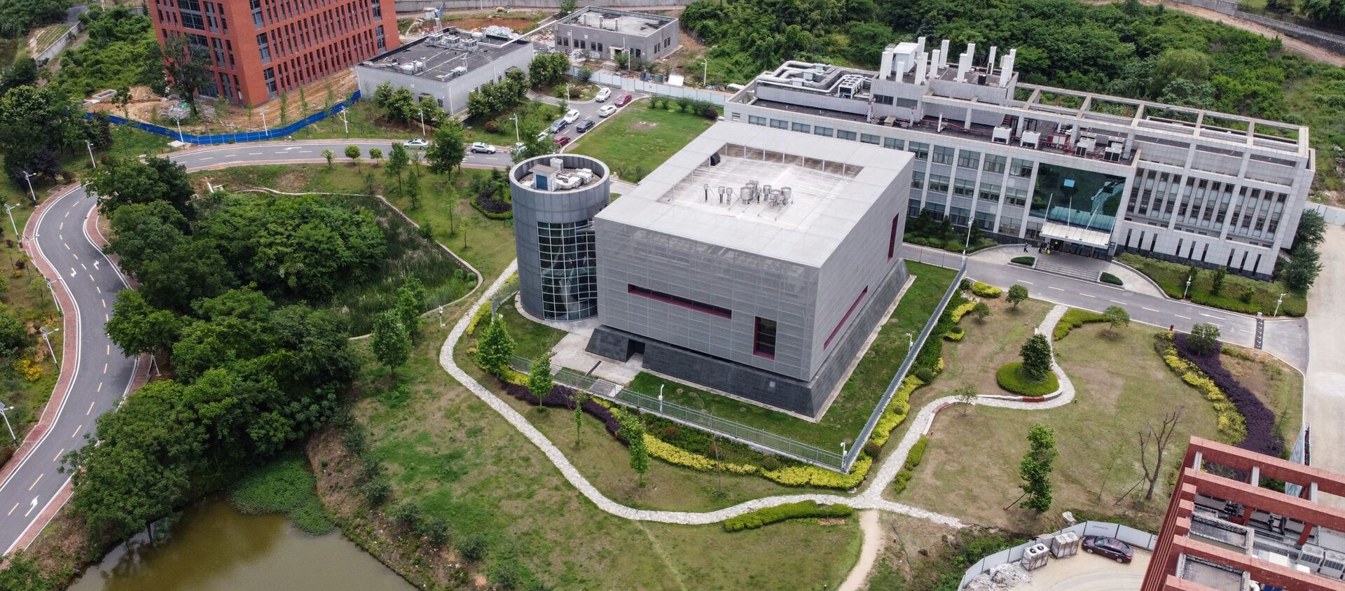 An aerial view of the P4 laboratory on the campus of the Wuhan Institute of Virology in China's central Hubei province on 13 May 2020. - Sputnik International, 1920, 13.01.2021