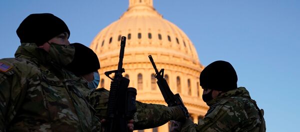 Members of the National Guard gather at the U.S. Capitol in Washington Members of the National Guard gather at the U.S. Capitol in Washington - Sputnik International