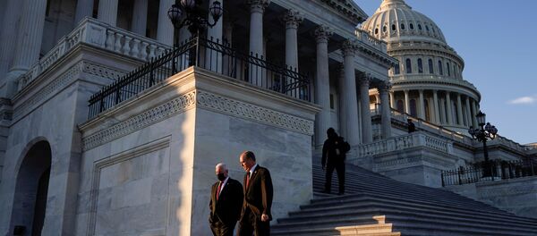 Members of the U.S. Congress depart after voting on impeachment against U.S. President Donald Trump at the U.S. Capitol, in Washington, U.S. January 13, 2021 Members of the U.S. Congress depart after voting on impeachment against U.S. President Donald Trump at the U.S. Capitol, in Washington, U.S. January 13, 2021 - Sputnik International