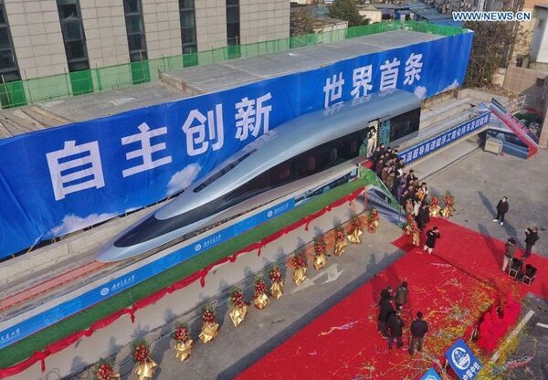 Photos: China Rolls Out ‘Super Bullet Maglev Train’ That Uses New High-Temperature Superconductor Photos: China Rolls Out ‘Super Bullet Maglev Train’ That Uses New High-Temperature Superconductor - Sputnik International