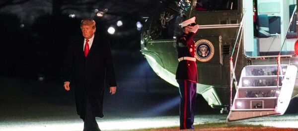 U.S. President Donald Trump walks from Marine One upon his return to the White House in Washington, U.S., January 12, 2021. U.S. President Donald Trump walks from Marine One upon his return to the White House in Washington, U.S., January 12, 2021. - Sputnik International