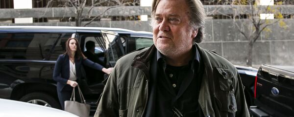Former White House strategist Steve Bannon arrives to testify at the trial of Roger Stone, at federal court in Washington, Friday, Nov. 8, 2019. Former White House strategist Steve Bannon arrives to testify at the trial of Roger Stone, at federal court in Washington, Friday, Nov. 8, 2019. - Sputnik International
