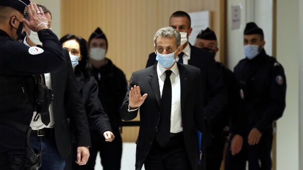Former French President Nicolas Sarkozy arrives at the courtroom Monday, Dec. 7, 2020 in Paris - Sputnik International