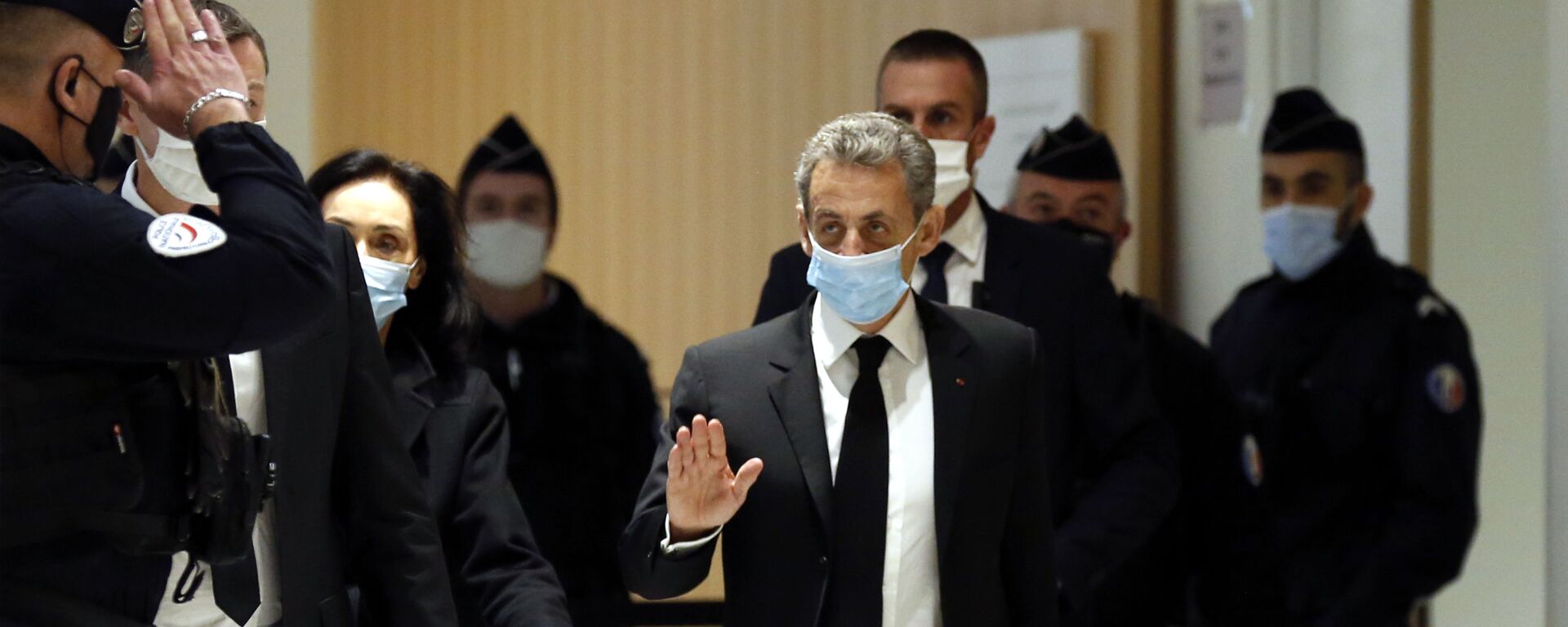 Former French President Nicolas Sarkozy arrives at the courtroom Monday, Dec. 7, 2020 in Paris - Sputnik International, 1920, 02.03.2021