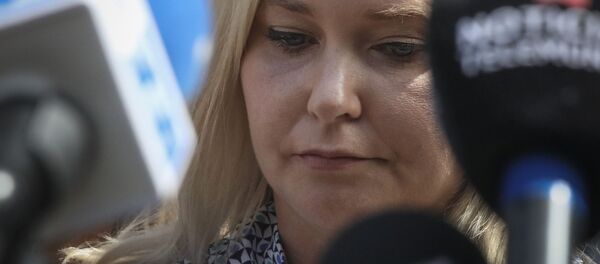 In this 27 August 2019, photo, Virginia Roberts Giuffre, who says she was trafficked by sex offender Jeffrey Epstein, holds a news conference outside a Manhattan court where sexual assault claimants invited by a judge addressed a hearing following Epstein's jailhouse death in New York In this 27 August 2019, photo, Virginia Roberts Giuffre, who says she was trafficked by sex offender Jeffrey Epstein, holds a news conference outside a Manhattan court where sexual assault claimants invited by a judge addressed a hearing following Epstein's jailhouse death in New York - Sputnik International