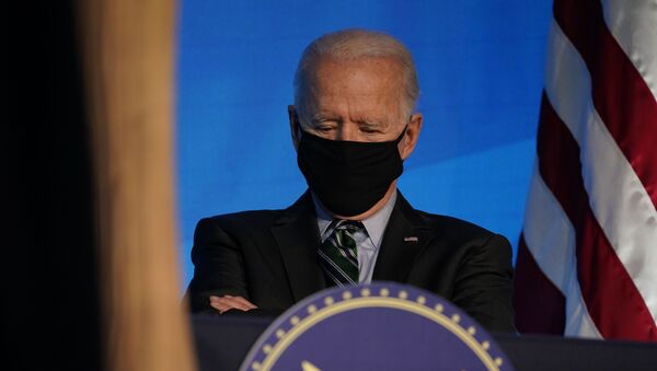 President-elect Joe Biden listens during an event at The Queen theater, Saturday, 16 January 2021, in Wilmington, Delaware - Sputnik International