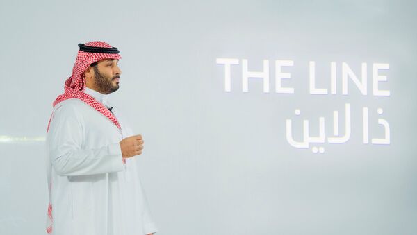 Saudi Crown Prince Mohammed Bin Salman announces a zero-carbon city called The Line to be built at NEOM in northwestern Saudi Arabia, January 10, 2021. - Sputnik International