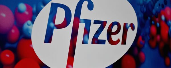 The Pfizer logo is seen at the Pfizer Inc. headquarters on 9 December 2020 in New York City, NY, US. - Sputnik International