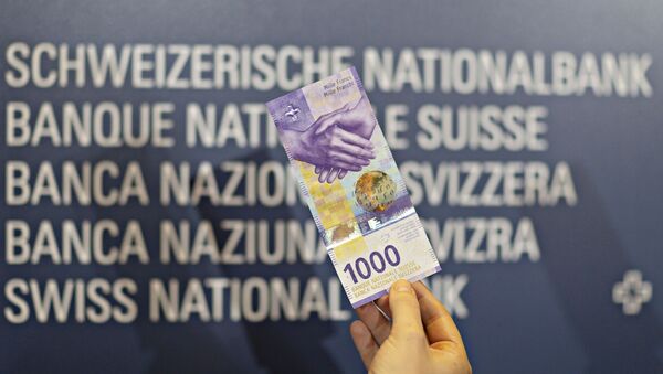 An image of the new 1000 Swiss franc note shown during a press conference on 5 March 2019 in Zurich. - Sputnik International