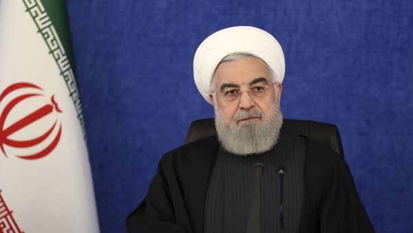 In this photo released by the official website of the office of the Iranian Presidency, President Hassan Rouhani attends a meeting in Tehran, Iran, Thursday, Jan. 7, 2021 - Sputnik International
