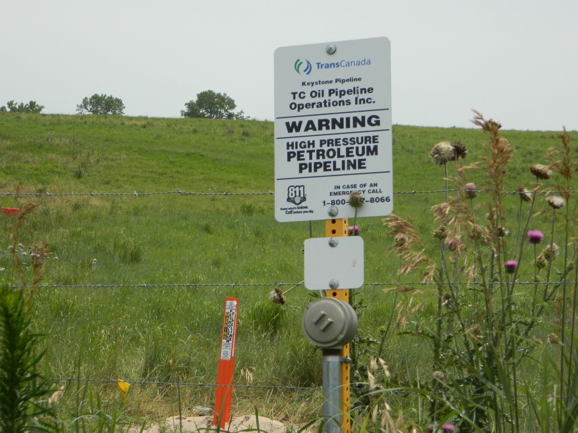 A sign in Steele City, Nebraska where the Keystone XL pipeline would terminate - Sputnik International, 1920, 10.03.2022