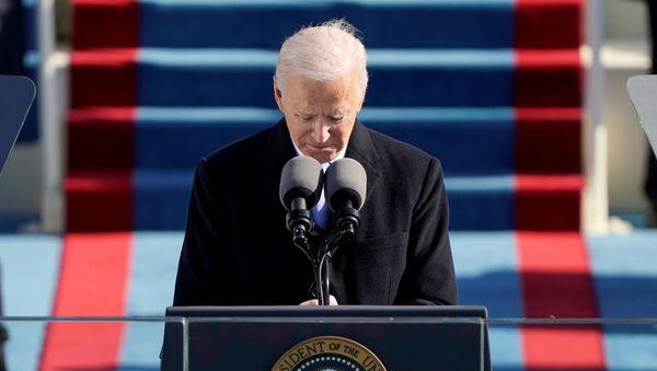 U.S. President Joe Biden speaks during the 59th Presidential Inauguration at the U.S. Capitol in Washington January 20, 2021. - Sputnik International