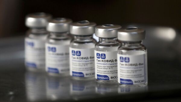 Empty vials of the Sputnik V (Gam-COVID-Vac) vaccine are pictured at the San Martin hospital, in La Plata, on the outskirts of Buenos Aires, Argentina January 18, 2021 - Sputnik International